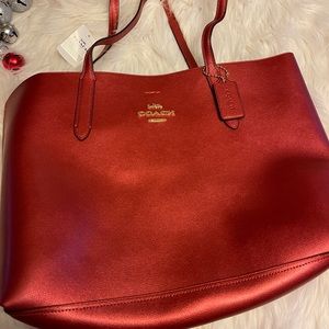 Coach Tote Beautiful Oxblood Red
